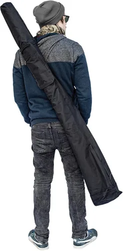 Vista 4 de Bolsa Negro o Ikat para Didgeridoo o palo de lluvia 51" 59" 69" (51 pulgadas, lona negra)