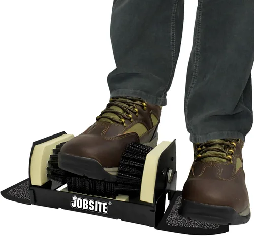 Vista 2 de JobSite - Depurador de botas extra ancho no requiere montaje Cepillo raspador de zapatos para todo tipo de clima