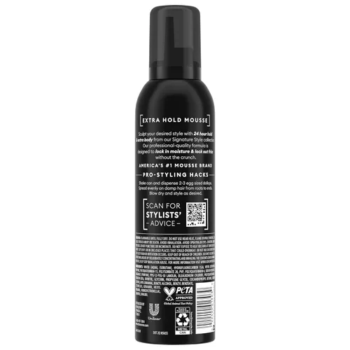 Vista 2 de TRESemmé Mousse moldeador, extra Hold 6-Pack – Mousse para el cabello sin alcohol que no se seca para esculpir, control de encrespamiento 24 horas