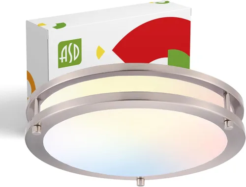 Vista 20 de ASD Iluminación LED redonda de montaje empotrado de 16 pulgadas, cerca de la lámpara de techo 3CCT, regulable, Energy Star, certificación ETL