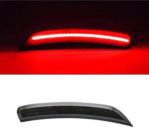 Vista 3 de 4 piezas de lámpara de marcador lateral LED con lente ahumada de repuesto para Chrysler 200 2015-2017, juego de lámparas de posición