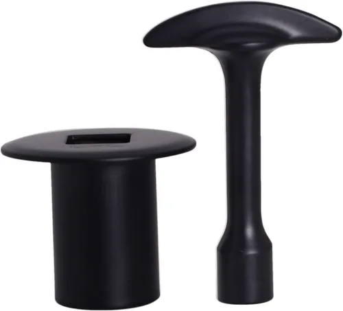 Vista 4 de Westbrass R500-62 Kit de ajuste de válvula de llave de encendido de gas NPSM de 3/4 de pulgada, color negro mate, paquete de 1