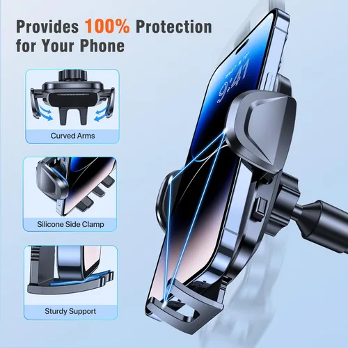 Vista 5 de Miracase Soporte para Portavasos de Auto con Cuello de Cisne Ajustable - Soporte Universal para Celular en Coche para iPhone, Samsung, Google