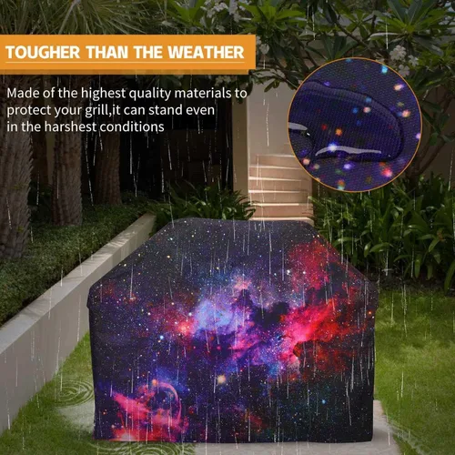 Vista 6 de KYKU Funda para parrilla de barbacoa Galaxy de 58 pulgadas, resistente al aire libre, para todo tipo de clima, impermeable, a prueba de rasgaduras