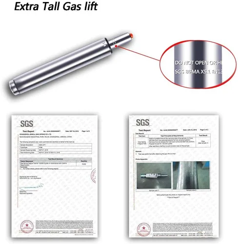 Vista 4 de Antlu Cilindro de elevación de gas ajustable de 14 a 22 pulgadas (8 pulgadas) para reemplazo de taburetes de silla de oficina, cilindro neumático