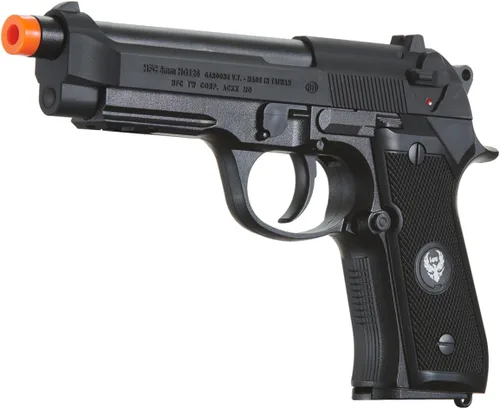 Vista 4 de HFC Steel Beretta M9 300 FPS Pistola de Airsoft de gas verde