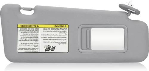 Vista 11 de TadaMark - Visera solar para el lado izquierdo del conductor para Toyota Highlander 2008, 2009, 2010, 2011, 2012 o 2013, color beige con luz