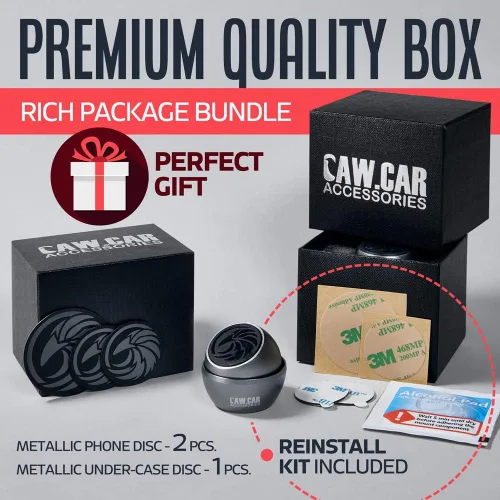 Vista 2 de Soporte magnético universal para teléfono de automóvil, soporte de automóvil totalmente metálico para iPhone para cualquier teléfono inteligente