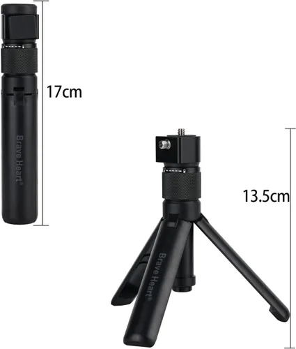 Vista 6 de Bullet Time Handle Trípode multifuncional plegable de mesa para insta360 X5/X4 Insta 360 X3, ONE RS, GO 2, ONE X2, ONE R, ONE X ONE RS Sport Camera