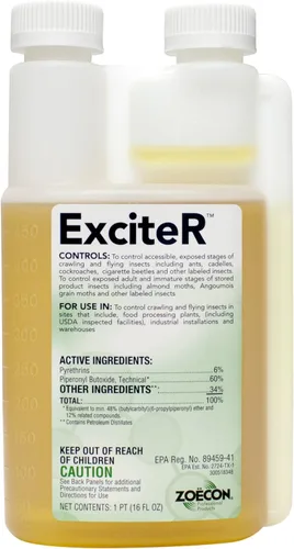 ExciteR piretrina 6% Insecticida concentrado para control de plagas Mata, mosquitos, moscas, abejas y otros insectos voladores así como pulgas