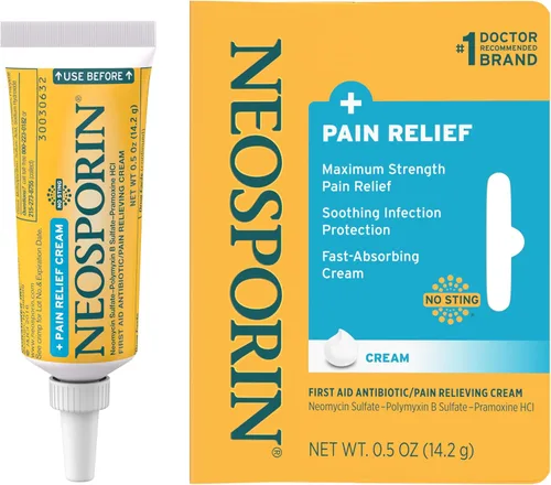 Vista 15 de Neosporin + Crema de doble acción para aliviar el dolor, 0.5 onzas