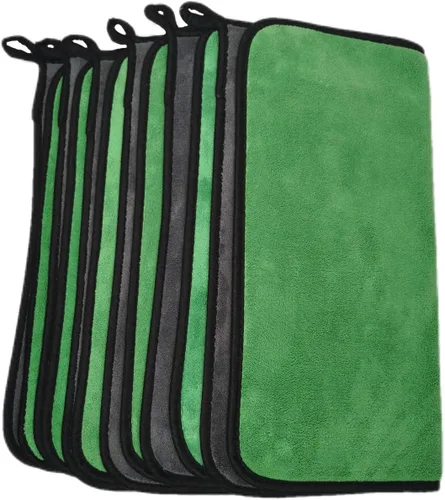 Vista 2 de SOFTBATFY Toalla de limpieza de microfibra para automóvil, ultra suave, grande, gruesa y de secado rápido, 800 GSM, encerado, limpieza automática