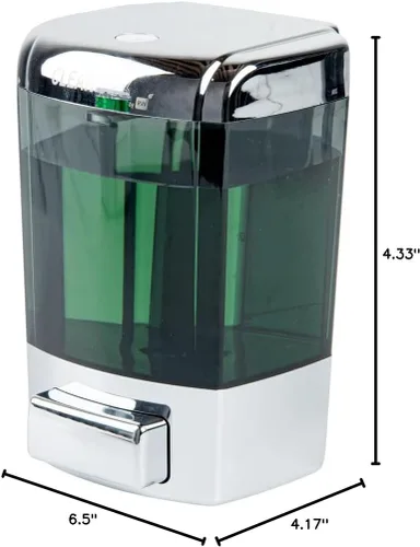 Vista 11 de Restaurantware Clean Tek - Dispensador de jabón manual profesional de 23.7 onzas, 1 dispensador de jabón para montar en pared, llave de seguridad