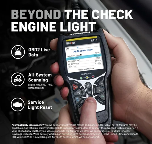 Vista 2 de Innova 5410 Escáner de Herramienta de Diagnóstico OBD2 para Todo el Sistema para Automóviles y Camiones - Herramientas de Escaneo Automotriz
