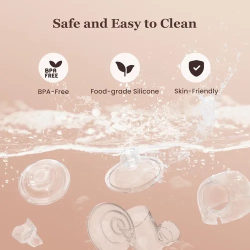 Vista 6 de Extractor de leche eléctrico M5 - Bomba manos libres portátil con pantalla LED - 4 modos y 12 niveles - Portátil e inalámbrico - Brida suave