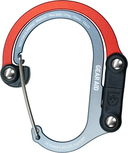 Vista 21 de GEAR AID HEROCLIP 360° Swivel Carabiner Gear Clip and Hook (Medium) for Camping, Backpack, Suitcases and Garage Organization