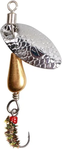 Vista 6 de Paquete de 5 señuelos de pesca Spinnerbait de metal duro anzuelos Crankbait anzuelos cuchara mosca trucha