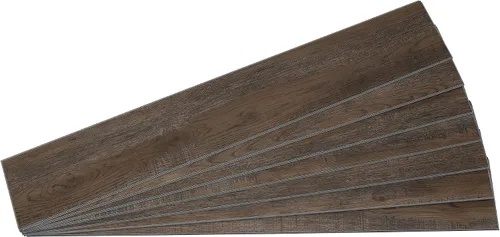 Vista 12 de Palisade Tablones de vinilo de 46.7 pulgadas x 7.2 pulgadas en roble natural (paquete de 7) Tablón envolvente impermeable entrelazado para cocina