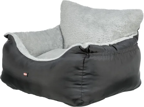 Vista 6 de Trixie Convertible Lite - Asiento de automóvil para perro de 19.7 x 14.6 x 15.7 pulgadas, acogedor elevador con correa de seguridad, correas