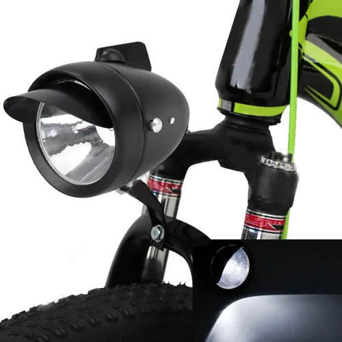 Vista 4 de Luz delantera de la bicicleta, al aire libre LED fuerte brillo retro tipo bicicleta faro para bicicleta de noche montar