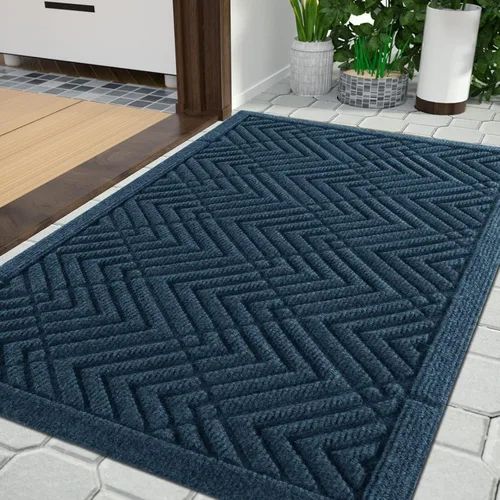 Vista 44 de Yimobra Tapetes para puerta de exteriores, 29.5 x 17 pulgadas, impermeables, para todas las estaciones, para entrada de puerta delantera