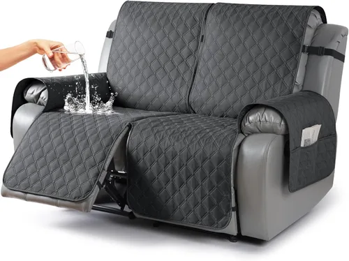 Vista 18 de TAOCOCO Fundas reclinables 100% impermeables, con correas para las piernas, funda de sofá reclinable reversible para silla reclinable, protector