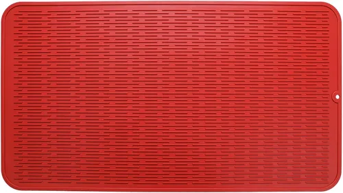 Vista 45 de MicoYang Tapete de silicona para secado de platos para múltiples usos, fácil de limpiar, ecológico, resistente al calor, tapete de silicona