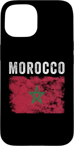 Vista 6 de Morocco Flag Distressed - Men Women Kids - Moroccan Flag Case for iPhone 16