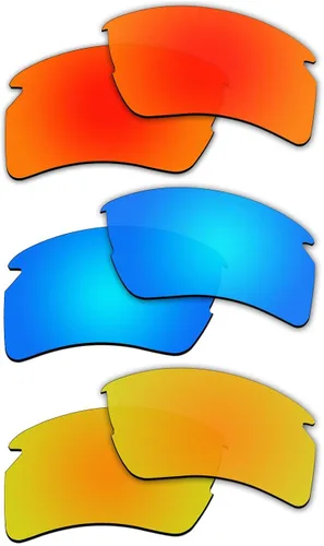 Vista 2 de 3 pares de lentes polarizadas de repuesto para gafas de sol Oakley Flak 20 XL P8