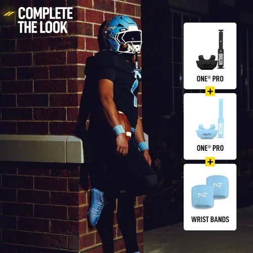 Vista 86 de Nxtrnd One Protector Bucal de Fútbol Americano, Correa Incluida, Se Adapta a Adultos y Jóvenes (Negro)