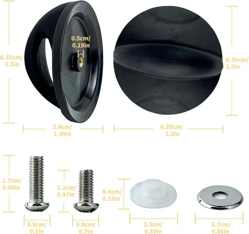 Vista 9 de Paquete de 2 pomos de repuesto para tapa de olla, mango universal de baquelita compatible con Rival Crockpot, olla de cocción lenta, horno holandés