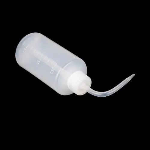 Vista 5 de stonylab Botella de lavado químico, paquete de 2 botellas de plástico para lavado de laboratorio de seguridad, LDPE con boca estrecha, 8.5 fl oz