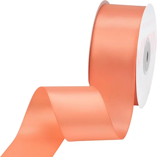 Vista 148 de VATIN - Cinta de satén de doble cara beige de 1/4", 25 yardas continuas, cinta de poliéster beige para ramo de lazos, envoltura de regalos, arreglo