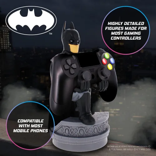 Vista 9 de Cable Guys - Batman Gaming Accessories Holder & Phone Holder for Most Controller (Xbox, Play Station, Nintendo Switch) & Phone