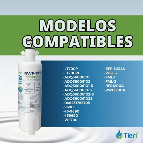 Vista 3 de LG LT700P 46-9690 ADQ36006101 Filtro de agua para nevera, comparable