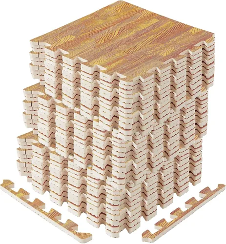 Vista 10 de Yes4All Alfombrillas Entrelazadas de EVA, Baldosas de Suelo tipo Rompecabezas, Acolchado de Suelo de Espuma con Borde para Muebles, Espacio