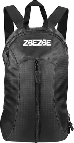 Mochila plegable, mochila plegable ligera, mochila de senderismo, impermeable, negro
