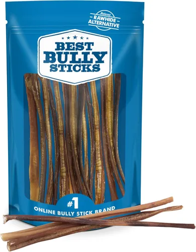 Vista 7 de Best Bully Sticks - Palitos de carne seca sin olor de 6 pulgadas, 20 unidades (Paquete de 1) - Bolsa a granel, carne de res natural sin olor