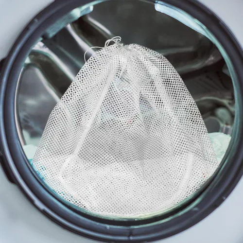 Vista 2 de EXCEART Bolsa grande de malla con cordón, bolsa de lavado duradera para ropa, abrigos y sudaderas con capucha, conveniente organizador de viaje