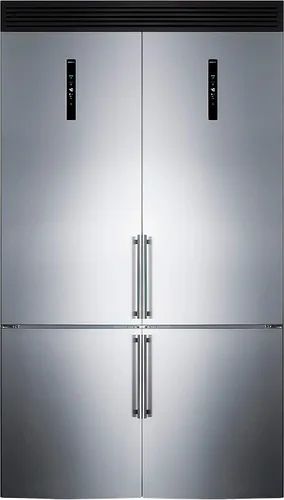Summit Appliance FFBF181ES2KIT48 - Juego de refrigerador con congelador inferior de 48 pulgadas de ancho; 23.4 pies cúbicos; parrilla incluida;