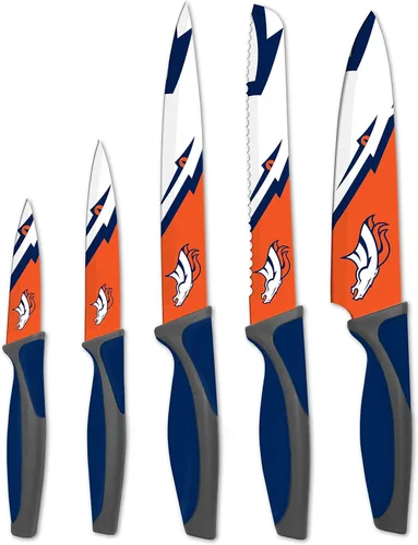 Vista 15 de The Sports Vault NFL Chicago Bears - Juego de cuchillos de cocina (5 piezas)