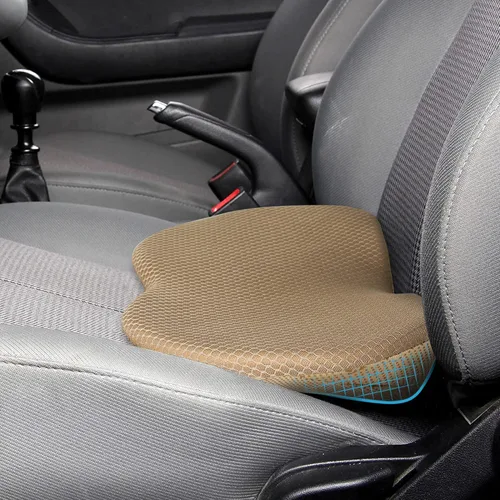 Vista 10 de Livtribe Cojín para asiento de automóvil, almohadilla de espuma viscoelástica para asiento de automóvil, alivio del dolor de ciática y espalda baja
