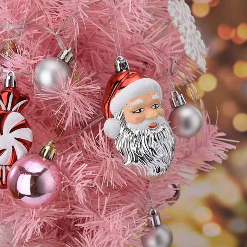 Vista 9 de Adorno para árbol de Navidad, 70 bolas de Navidad, adornos inastillables, esferas colgantes para decoración de festividades, bodas y fiestas