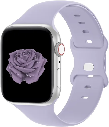 Vista 15 de Bandiction Compatible with Apple Watch Series 3 38mm Series 5 40mm iWatch Bands 38mm 40mm 41mm, Soft Silicone Sport Replacement Strap Compatible for