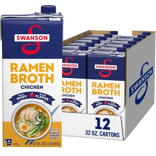 Vista 10 de SWANSON S Ramen Chicken Broth, 32 Oz Carton