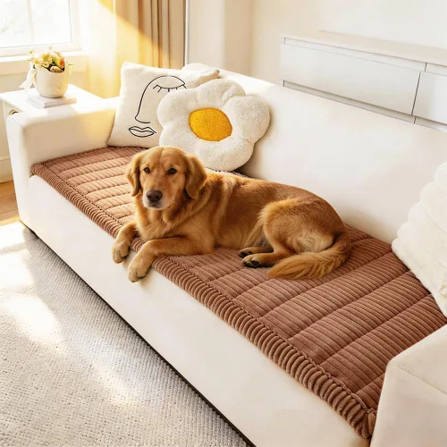 Vista 11 de Awjcsv Funda para Sofá para Perros Lavable, Fundas de Sofá Peludas para Mascotas para Sofá de 3 Cojines, Funda Antideslizante para Sofá