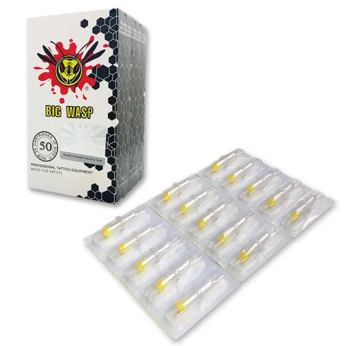 Vista 4 de BIGWASP 50 agujas de tatuaje desechables surtidas para cartucho, sombreado redondo, 3RS 5RS 7RS 9RS 11RS (50 piezas #12 estándar RS)
