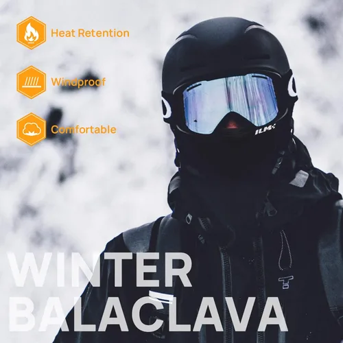 Vista 3 de ILM Pasamontañas de motocicleta para esquí modelo FM01