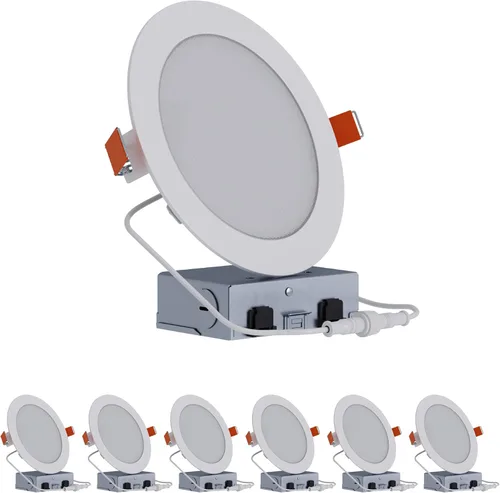 Vista 11 de HALO HLB Iluminación empotrable LED de 6 pulgadas delgada sin lata, regulable con temperaturas de color seleccionables - HLB6099FS1EMWR