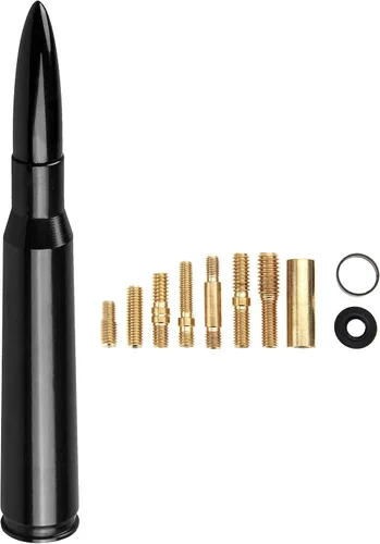 Antena tipo bala para Toyota Tundra 2000-2021 y Toyota Tacoma 1995-2015 - Antena de repuesto para automóvil, color negro